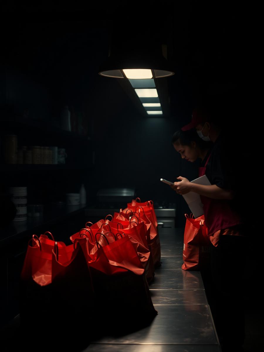 Dark kitchen